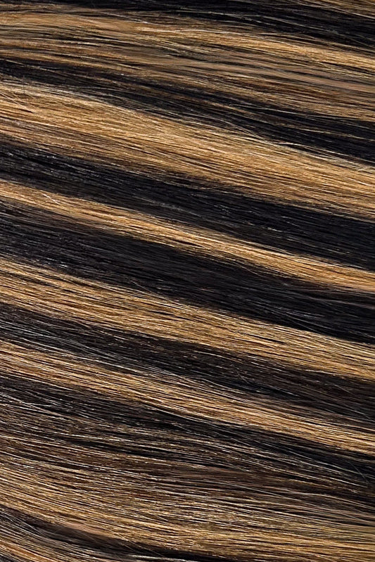 Warm-toned Balayage Clip-Ins