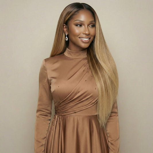 Warm Golden Ombre Clip-Ins